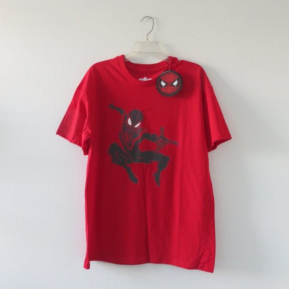 (#H) Marvel Spider-Man Graphic T-Shirt Size L - Picture 1 of 4